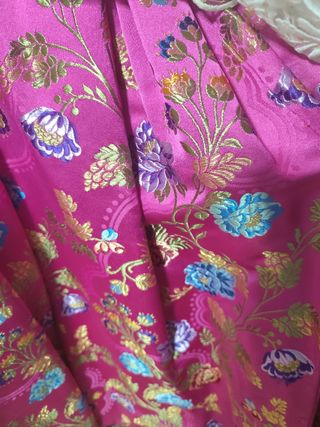 Traje de Fallera Niña Rosa y Morado