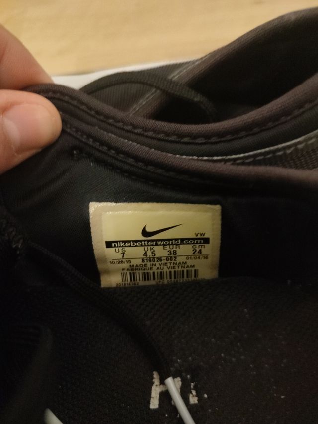 Bambas Zapatillas Nike Negras talla 38