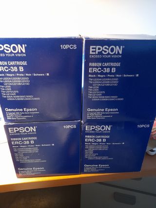 5 cajas de Cartucho de Cinta Epson ERC-38 B