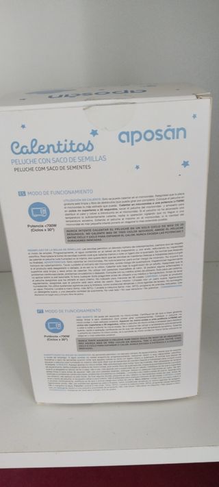 Peluche Aposán Calentitos con semillas