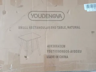 Mesa auxiliar YOUDENOVA madera 40x30x43cm