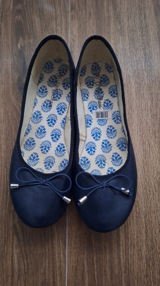 Zapatos Bailarina Azul Talla 39