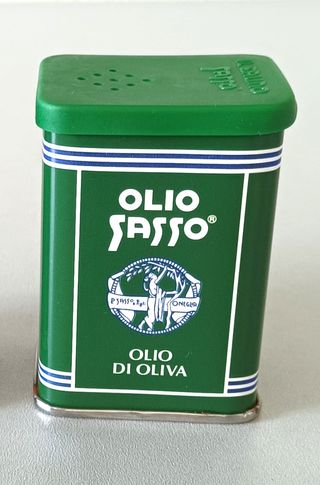 Scatole di latta "Il Salino Olio Sasso". Rare