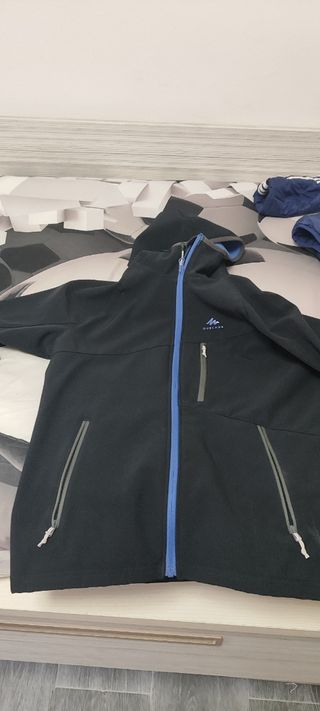 Chaqueta Softshell Niño Quechua Negra
