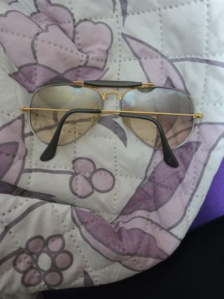 Gafas Ray-Ban vintage Oro 24k y platino Años 80 
