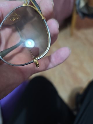 Gafas Ray-Ban vintage Oro 24k y platino Años 80 