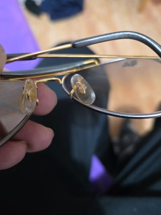 Gafas Ray-Ban vintage Oro 24k y platino Años 80 