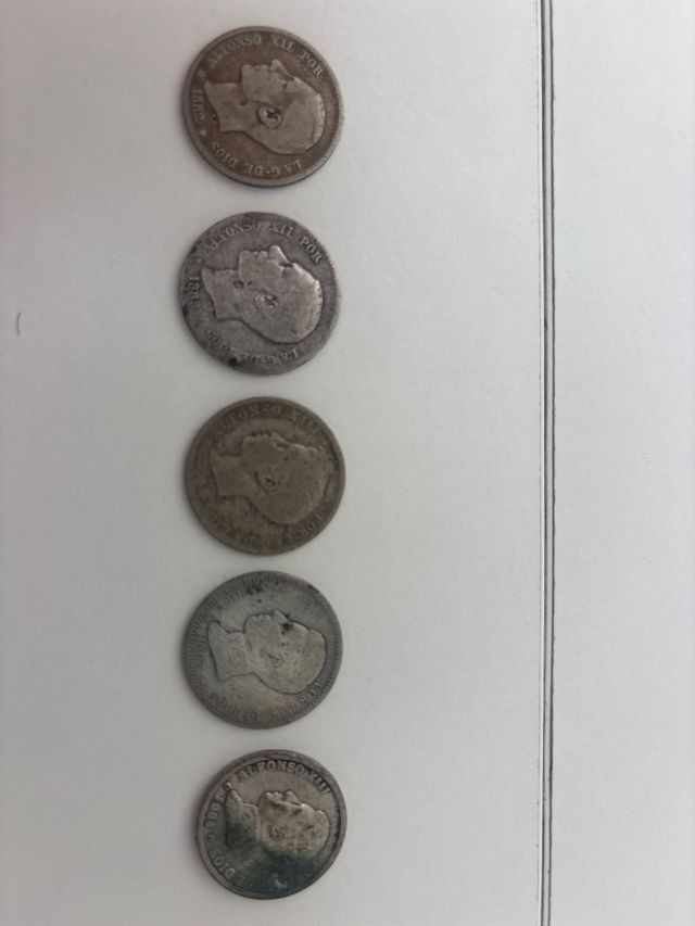 Monedas Alfonso XII Colección