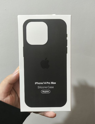 Funda iPhone 14 Pro Max Silicone Case MagSafe Oliv