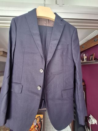 Traje Hombre Azul Marino Talla 40