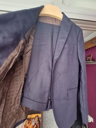 Traje Hombre Azul Marino Talla 40