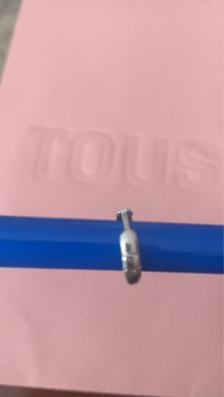 Pendiente Tous suelto plata, criolla oso