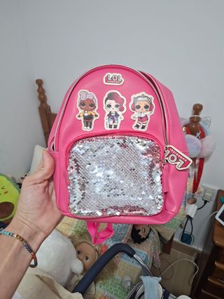Mochila LOL Surprise Rosa con Lentejuelas
