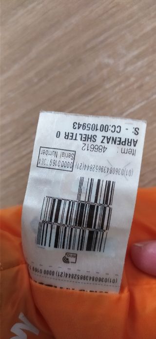 Cortavientos Arpenaz del Decathlon