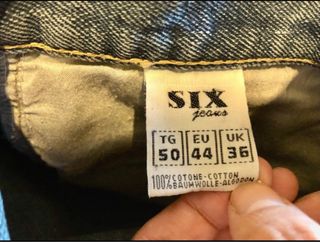 Six Jeans Pantaloni Blu Taglia 50