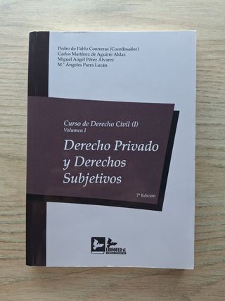 Curso Derecho Civil I Derecho Privado y Subjetivos