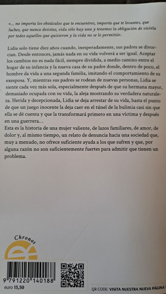 GRACIAS POR TU VALENTÍA: Familia, bulimia y abu...