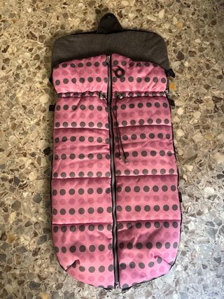 Saco universal invierno niña lunares
