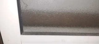Mampara división aluminio cristal acrílico madera
