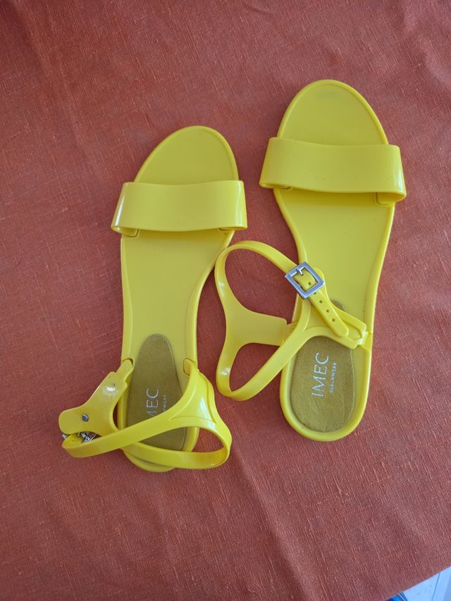 Sandali Imec Gialli Gomma