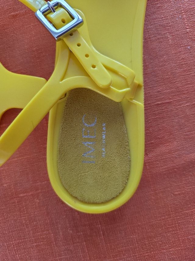 Sandali Imec Gialli Gomma