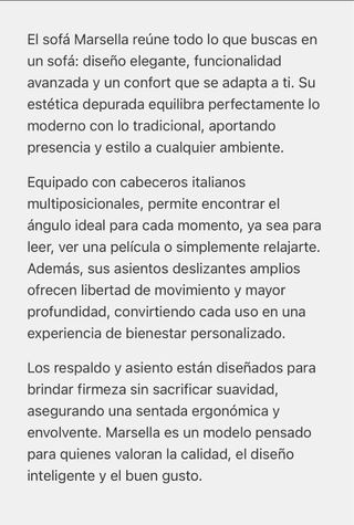 Sofá Modular Deslizante 3 Plazas