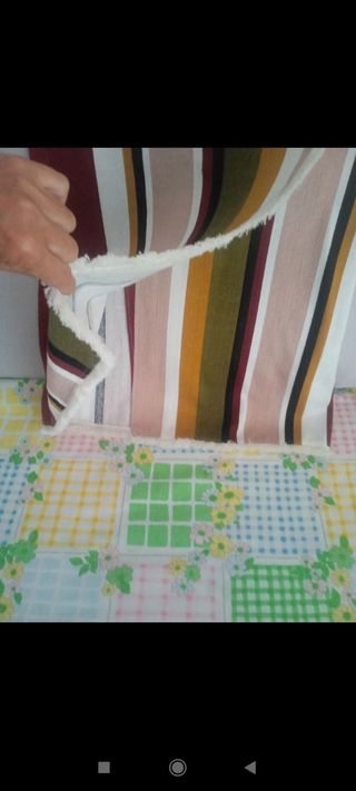 Falda MIDI Zara Rayas Multicolor