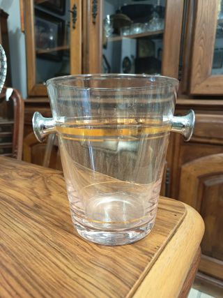 Cubitera de cristal vintage