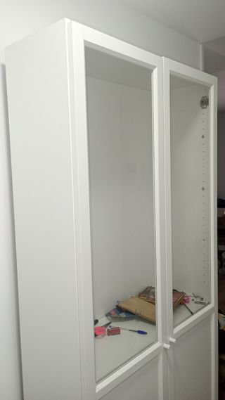 Librería Vitrina Ikea BILLY / OXBERG Blanca