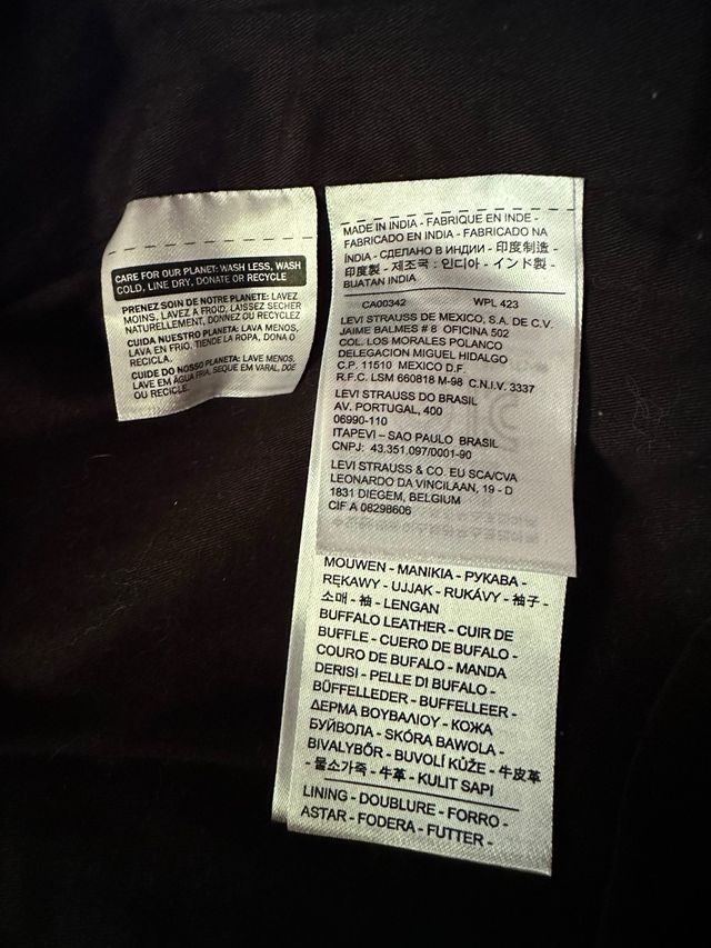 Levis Sherpa cuero búfalo