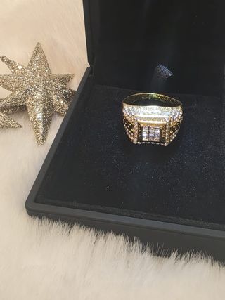 Anillo Hombre Chapado Oro 18k