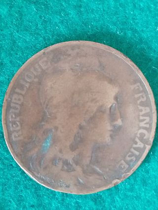 Moneda 10 cts República Francesa 1902
