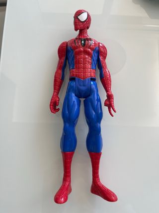 Figuras Batman y Spiderman con Batmoto