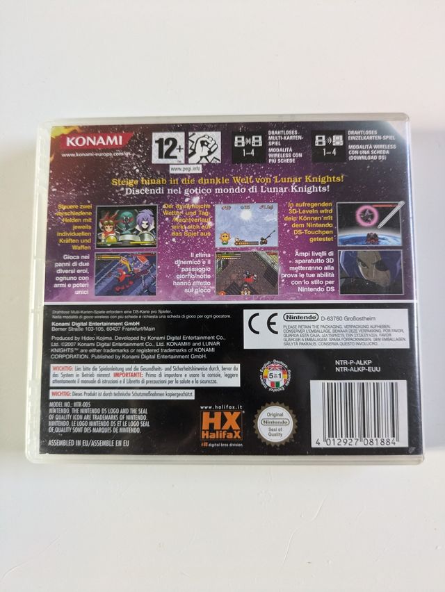 Gioco Lunar Knights Kojima Nintendo Ds PAL ita de