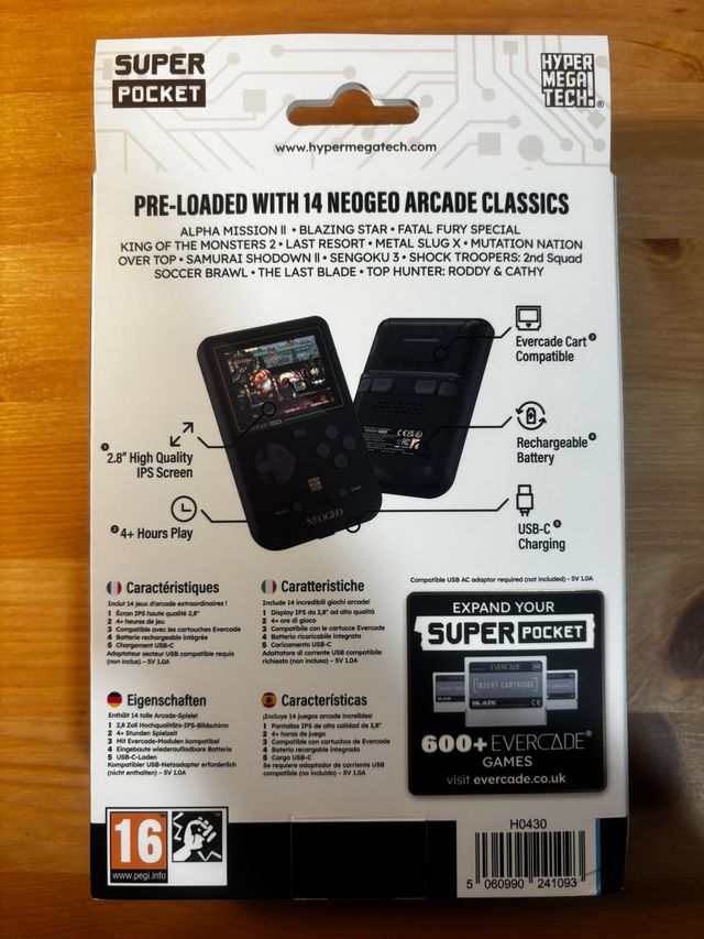 Evercade Super Pocket #5 SNK NeoGeo Edition