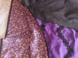 Falda Baturra Morada + Delantal Negro