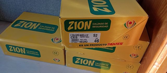Calzado de Seguridad ZION Talla 46 Negro talla 45