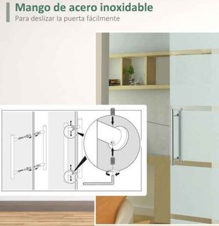 Puerta Corredera de Cristal 77,5x205 cm