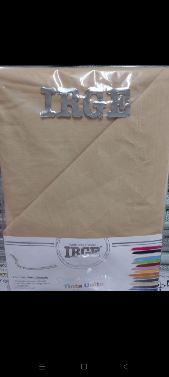 Completo Lenzuola Singole IRGE Cotone Rosso