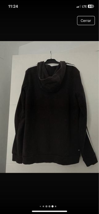Sudadera Adidas Negra con Rayas