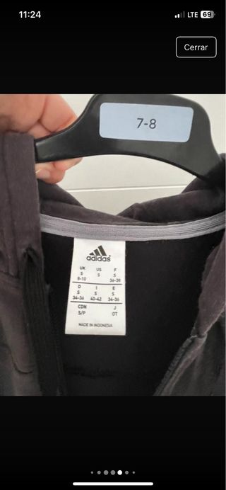 Sudadera Adidas Negra con Rayas