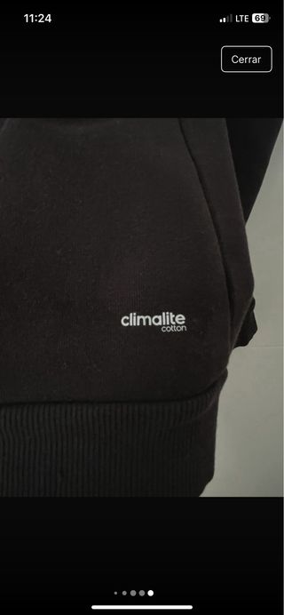 Sudadera Adidas Negra con Rayas