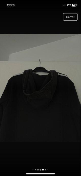 Sudadera Adidas Negra con Rayas