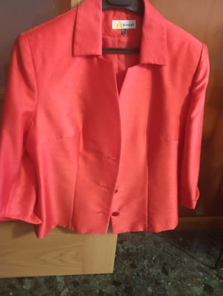 Chaqueta Cortefiel Roja Talla M