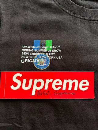 Camiseta Off-White x Brigade Staff Negra Talla M
