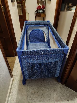 Parque cuna infantil azul