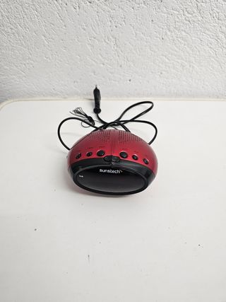 Radio Reloj Despertador Sunstech FRD16 Rojo