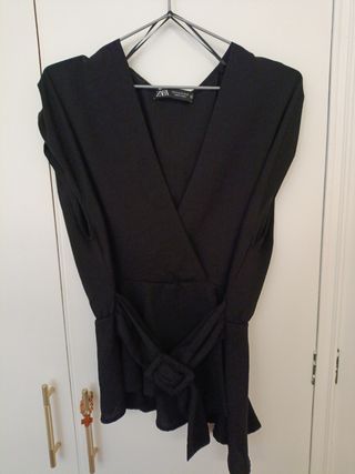 Camisa Zara Negra Talla M