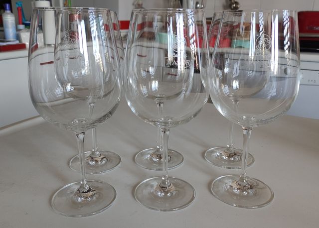 6 copas de vino de cristal Bodegas Viñasoro