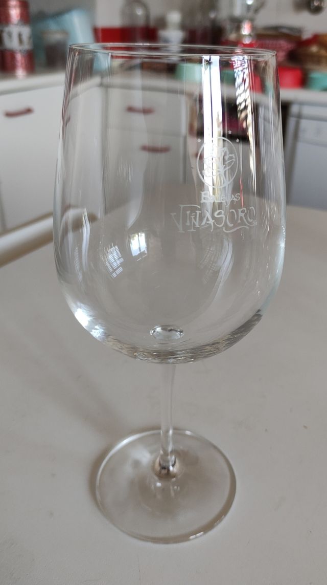 6 copas de vino de cristal Bodegas Viñasoro